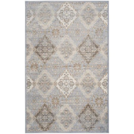 Safavieh 6 ft.-7 in. x 9 ft.-2 in. Vintage Power Loomed Medium Rectangle Area Rug Light Blue & Ivory VTG572L-6